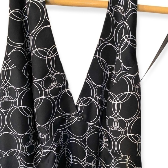 Laundry by Shelli Segal 100% Silk Halter Slip Dress, Bubble Print, Size 2 - Picture 3 of 14